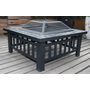18" Square Metal Fire Pit Outdoor Heater
