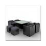 9pc PE Wicker Outdoor Garden Furniture Dining Setting - Black (9010)