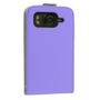 HTC Desire HD Leather Flip Case - HTC Leather Case (lavender purple)