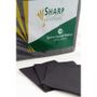 Quilted 1/4 Fold Cocktail Napkin Black