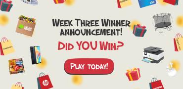 PrizeMe Week Three WINNERS!