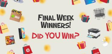 Final Week PrizeMe Winners