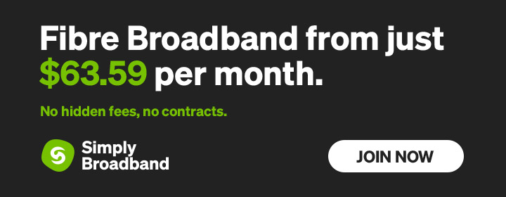 SimplyBroadband: fibre broadband from just $63.59 per month